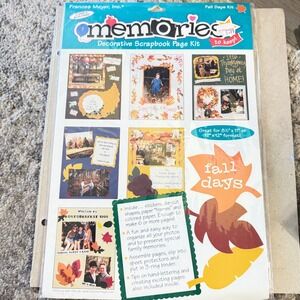 Frances Meyer Fall Days Decorative Scrapbook Page Kit Vintage 1996 5020-023 New
